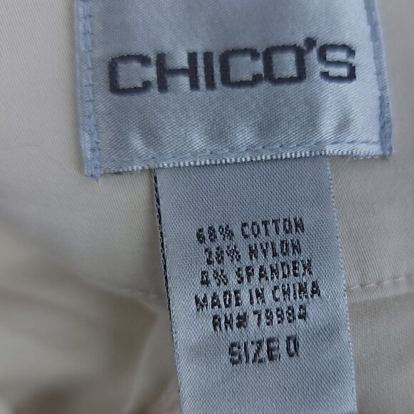 Chico’s Women's Tan, Beige Capri Pants Size 0 = US Size 4 - Picture 6 of 8